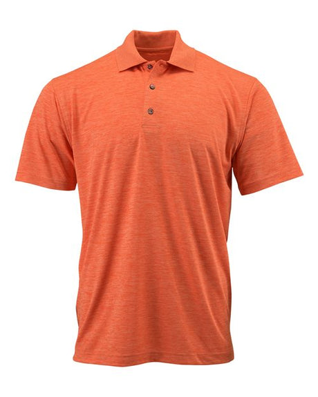 Paragon Men's Dakota Striated Heather Polo - Paragon 130 Tangerine Heather S