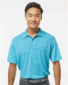 Paragon Men's Dakota Striated Heather Polo - Paragon 130 Turquoise Heather L