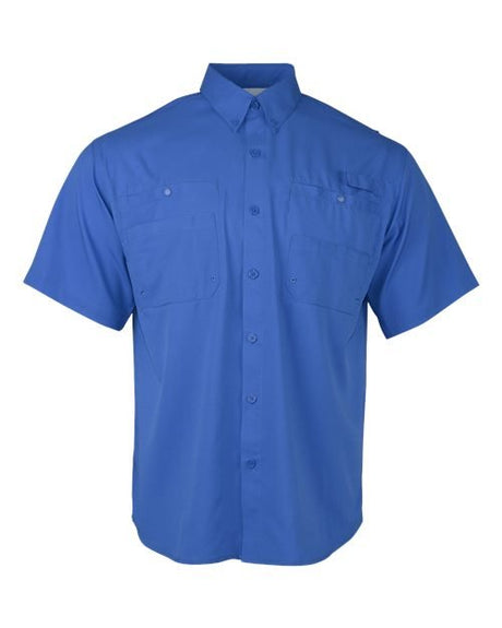Paragon Men's Hatteras Performance Short Sleeve Fishing Shirt - Paragon 700 Vivid Blue S Hats