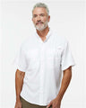 Paragon Men's Hatteras Performance Short Sleeve Fishing Shirt - Paragon 700 White S Hats