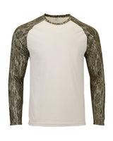 Paragon Men's Jackson Mossy Oak Colorblocked Long Sleeve T-Shirt - Paragon 236 Bottomland XS Long Sleeve T-Shirts