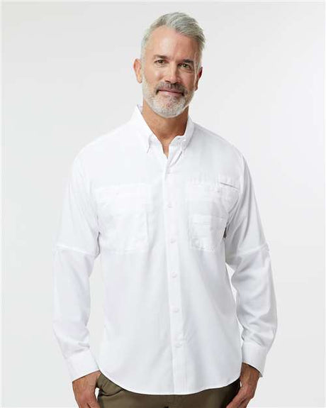 Paragon Men's Kitty Hawk Performance Fishing Shirt - Paragon 702 White S