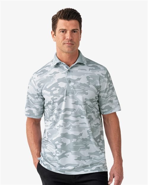 Paragon Men's Newport Camo Polo - Paragon 170 Blue Camo S