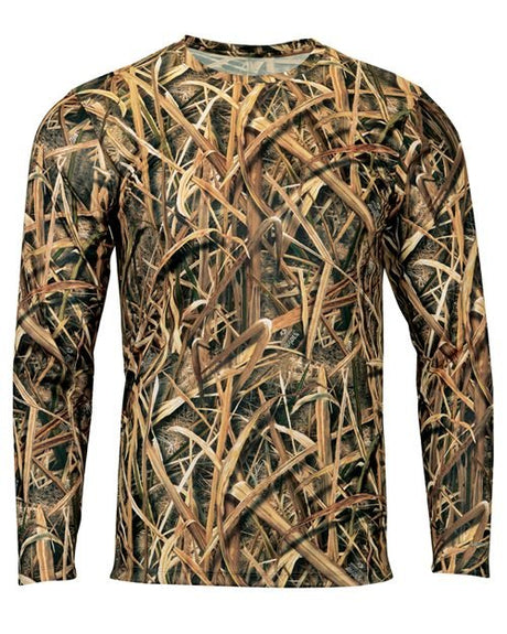 Paragon Men's Oxford Performance Camo Print Long Sleeve T-Shirt - Paragon 237 Bottomland XS Long Sleeve T-Shirts