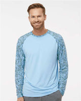 Paragon Men's Panama Colorblocked Long Sleeve T-Shirt - Paragon 231 Grey Mist Water XS Long Sleeve T-Shirts