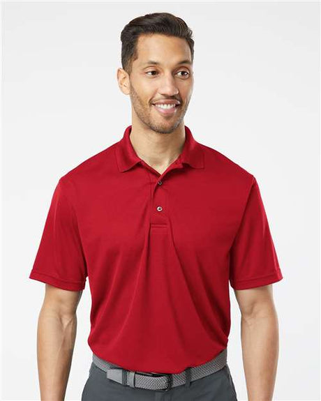 Paragon Men's Saratoga Performance Mini Mesh Polo - Cardinal - Paragon 100 Cardinal S
