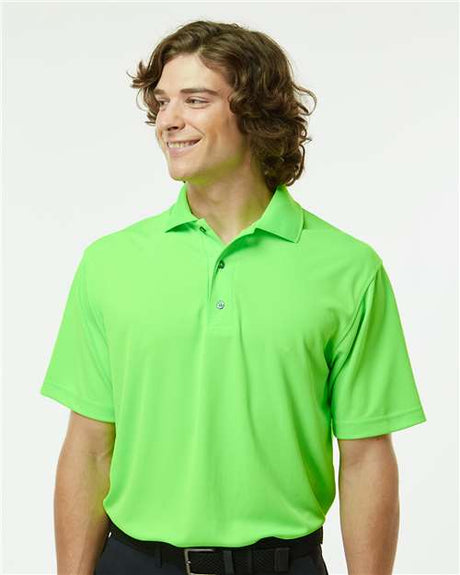 Paragon Men's Saratoga Performance Mini Mesh Polo - Neon Lime - Paragon 100 Neon Lime S