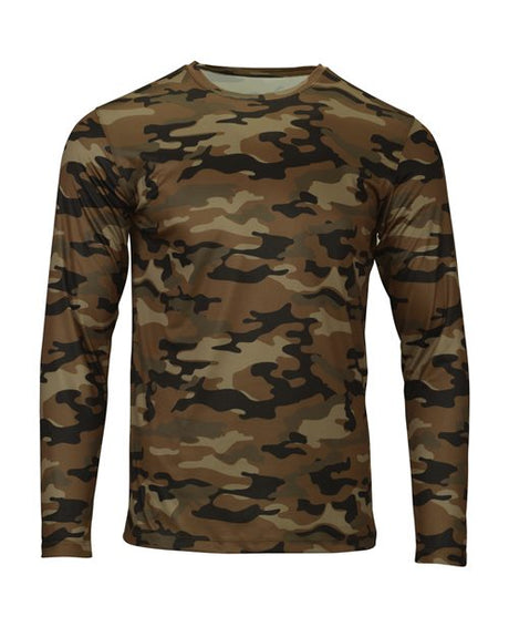Paragon Men's Woodland Performance Long Sleeve T-Shirt - Paragon 238 Coyote Camo XS Long Sleeve T-Shirts
