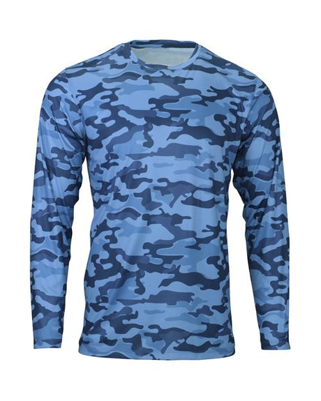 Paragon Men's Woodland Performance Long Sleeve T-Shirt - Paragon 238 Sky Camo XS Long Sleeve T-Shirts