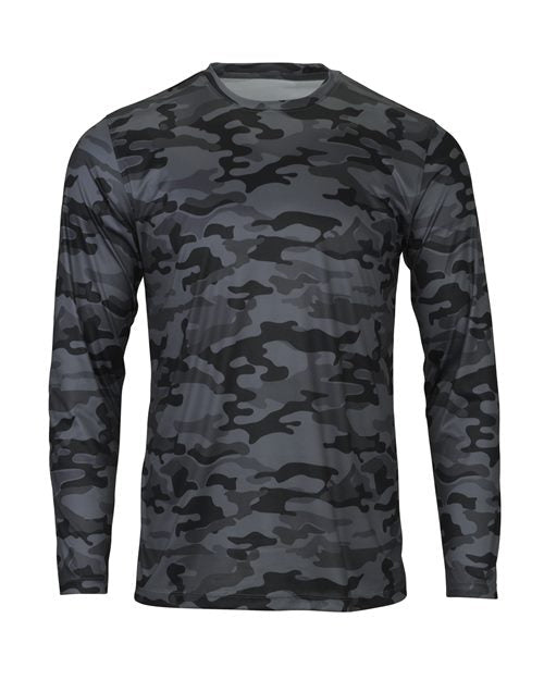 Paragon Men's Woodland Performance Long Sleeve T-Shirt - Paragon 238 Smoke Camo XS Long Sleeve T-Shirts