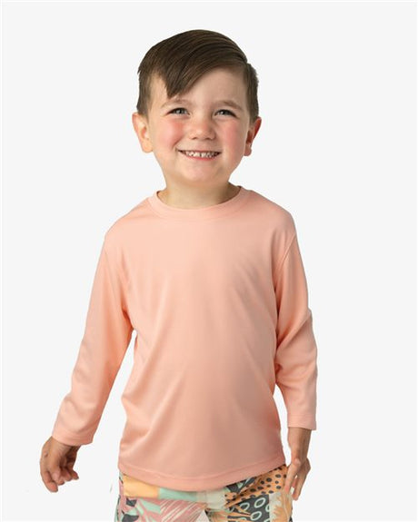 Paragon Toddler Long Islander Performance Long Sleeve T-Shirt - Paragon 218T Aqua Blue 2T Long Sleeve T-Shirts