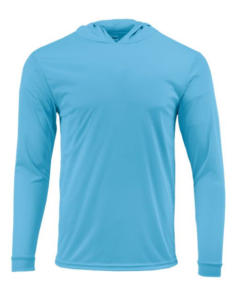 Paragon Unisex Bahama Performance Hooded Long Sleeve T-Shirt - Paragon 220 Bimini Blue XS Long Sleeve T-Shirts