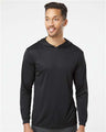 Paragon Unisex Bahama Performance Hooded Long Sleeve T-Shirt - Paragon 220 Black XS Long Sleeve T-Shirts