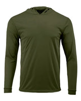 Paragon Unisex Bahama Performance Hooded Long Sleeve T-Shirt - Paragon 220 Olive Green XS Long Sleeve T-Shirts