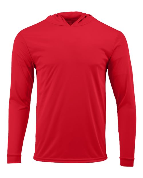 Paragon Unisex Bahama Performance Hooded Long Sleeve T-Shirt - Paragon 220 Red XS Long Sleeve T-Shirts
