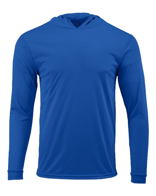 Paragon Unisex Bahama Performance Hooded Long Sleeve T-Shirt - Paragon 220 Royal XS Long Sleeve T-Shirts