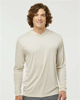 Paragon Unisex Bahama Performance Hooded Long Sleeve T-Shirt - Paragon 220 Sand XS Long Sleeve T-Shirts