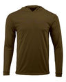 Paragon Unisex Bahama Performance Hooded Long Sleeve T-Shirt - Paragon 220 Woodland Brown XS Long Sleeve T-Shirts