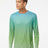 Paragon Unisex Barbados Performance Pin Dot Long Sleeve T-Shirt - Paragon 225 Aqua Blue/ Light Lime XS Long Sleeve T-Shirts