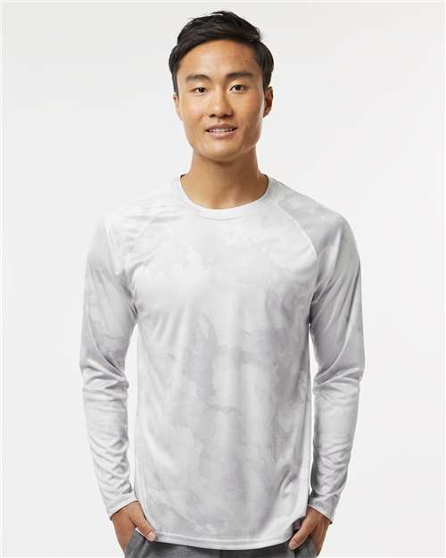Paragon Unisex Cabo Camo Performance Long Sleeve T-Shirt - Paragon 228 Aluminum XS Long Sleeve T-Shirts