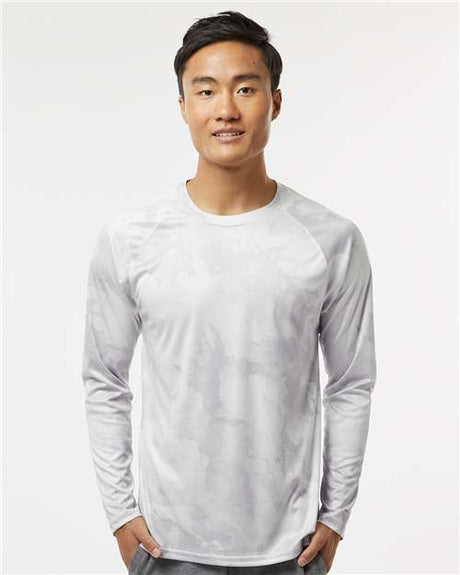 Paragon Unisex Cabo Camo Performance Long Sleeve T-Shirt - Paragon 228 Aluminum XS Long Sleeve T-Shirts