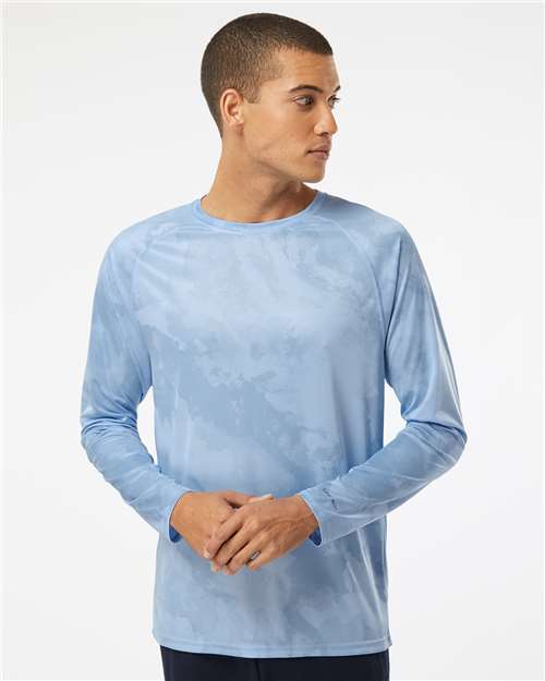 Paragon Unisex Cabo Camo Performance Long Sleeve T-Shirt - Paragon 228 Blue Mist XS Long Sleeve T-Shirts