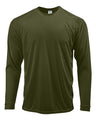 Paragon Unisex Long Islander Performance Long Sleeve T-Shirt - Paragon 210 Olive Green XS Long Sleeve T-Shirts