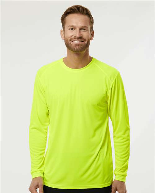 Paragon Unisex Long Islander Performance Long Sleeve T-Shirt - Paragon 210 Safety Green XS Long Sleeve T-Shirts