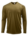 Paragon Unisex Long Islander Performance Long Sleeve T-Shirt - Paragon 210 Woodland Brown XS Long Sleeve T-Shirts