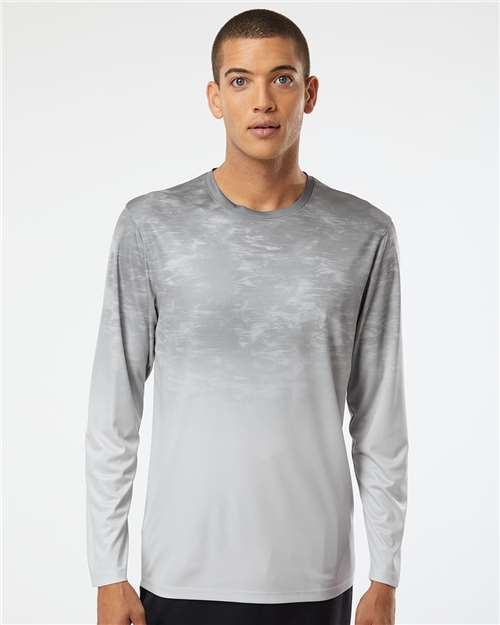 Paragon Unisex Montauk Oceanic Fade Performance Long Sleeve T-Shirt - Paragon 229 Aluminum Fade XS Long Sleeve T-Shirts