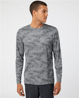 Paragon Unisex Pompano Performance Camo Long Sleeve T-Shirt - Paragon 217 Aluminum XS Long Sleeve T-Shirts