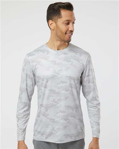 Paragon Unisex Pompano Performance Camo Long Sleeve T-Shirt - Paragon 217 Aluminum XS Long Sleeve T-Shirts