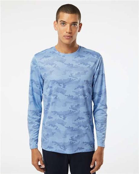 Paragon Unisex Pompano Performance Camo Long Sleeve T-Shirt - Paragon 217 Blue Mist XS Long Sleeve T-Shirts