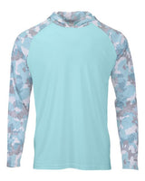 Paragon Unisex Tortuga Extreme Performance Hooded T-Shirt - Paragon 240 Aqua Blue XS Short Sleeve T-Shirts