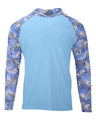 Paragon Unisex Tortuga Extreme Performance Hooded T-Shirt - Paragon 240 Blue Mist XS Short Sleeve T-Shirts