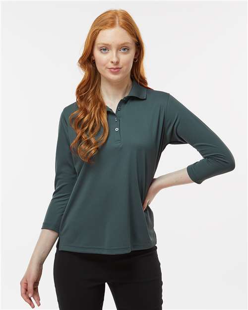 Paragon Women's Lady Palm Three - Quarter Sleeve Polo - Paragon 120 Carbon XS