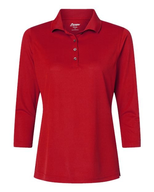 Paragon Women's Lady Palm Three - Quarter Sleeve Polo - Paragon 120 Red XS