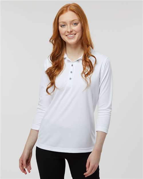 Paragon Women's Lady Palm Three - Quarter Sleeve Polo - Paragon 120 White XS