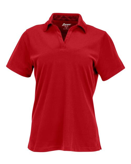 Paragon Women's Memphis Sueded Polo - Paragon 151 Red XS