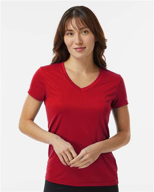 Paragon Women's Vera V - Neck T-Shirt - Paragon 203 Red XS Short Sleeve T-Shirts