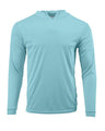 Paragon Youth Bahama Performance Hooded Long Sleeve T-Shirt - Paragon 221Y Aqua Blue S Long Sleeve T-Shirts