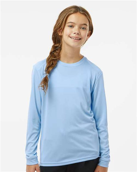 Paragon Youth Long Islander Performance Long Sleeve T-Shirt - Paragon 218Y Blue Mist S Long Sleeve T-Shirts