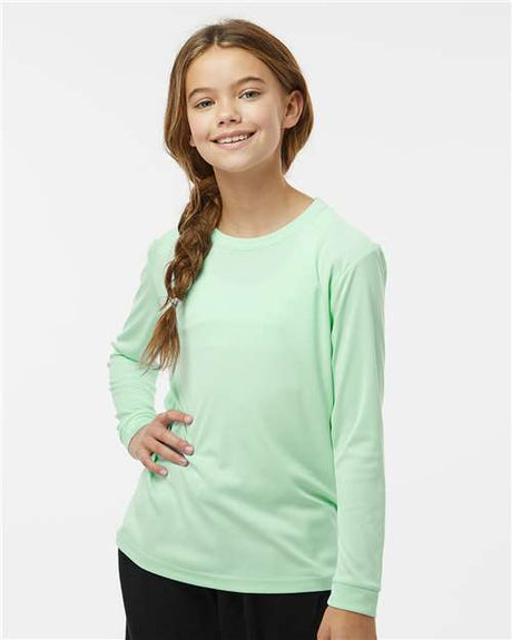 Paragon Youth Long Islander Performance Long Sleeve T-Shirt - Paragon 218Y Mint Green S Long Sleeve T-Shirts