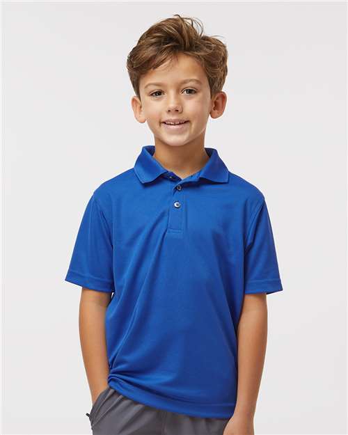 Paragon Youth Saratoga Performance Mini Mesh Polo - Paragon 108Y Royal XS