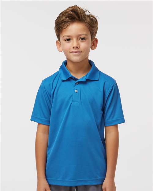 Paragon Youth Saratoga Performance Mini Mesh Polo - Paragon 108Y Turquoise XS