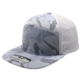 Pit Bull - PB260 - Shiny Camo Camper Perforated Hat | 7-Panel Perforated Camo Caps