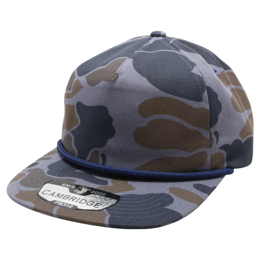 Pit Bull - PB312 - Old School 5-Panel Camo Unstructured Rope Hat | Wholesale Blank Camo Caps