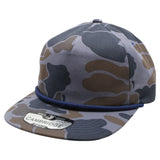 Pit Bull - PB312 - Old School 5-Panel Camo Unstructured Rope Hat | Wholesale Blank Camo Caps