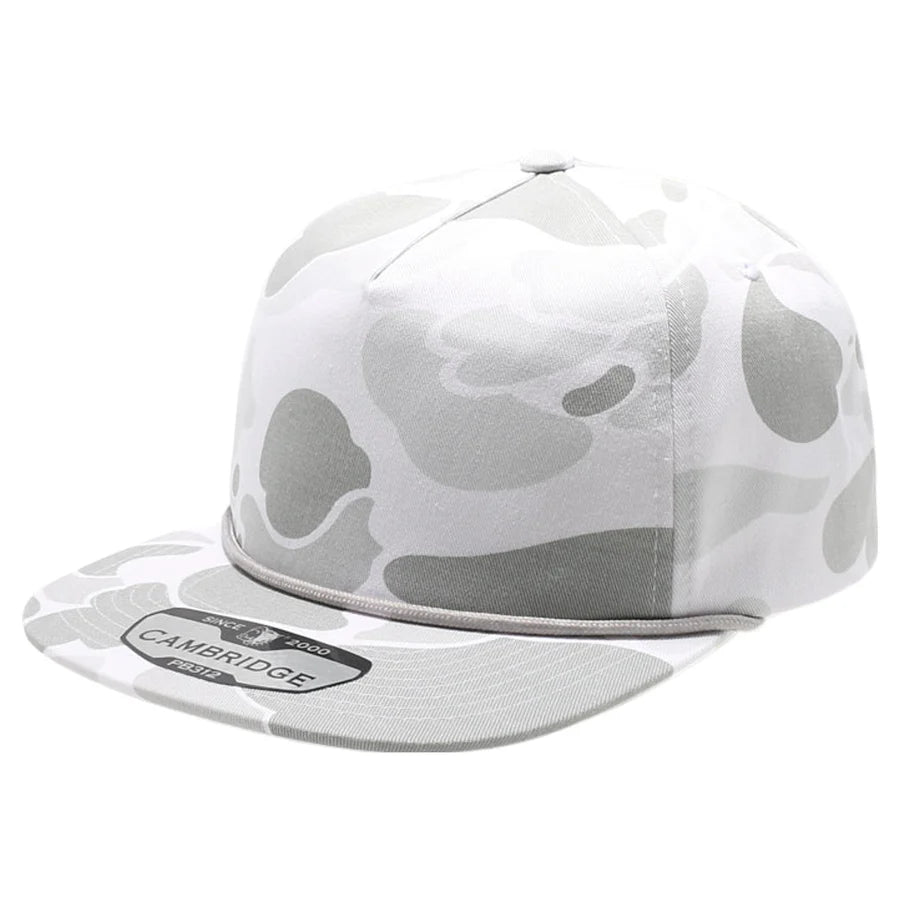 Pit Bull - PB312 - Old School 5-Panel Camo Unstructured Rope Hat | Wholesale Blank Camo Caps