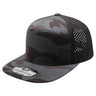 Pit Bull - PB260 - Shiny Camo Camper Perforated Hat | 7-Panel Perforated Camo Caps